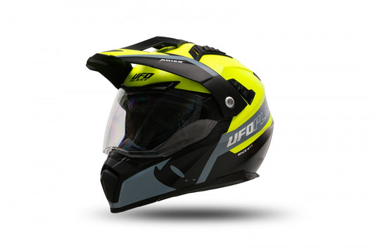 Casco de enduro UFOplast ARIES™ ♈︎ GRIS&AMARILLO