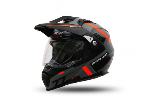 Casco de enduro UFOplast ARIES™ ♈︎ GRIS&NARANJA