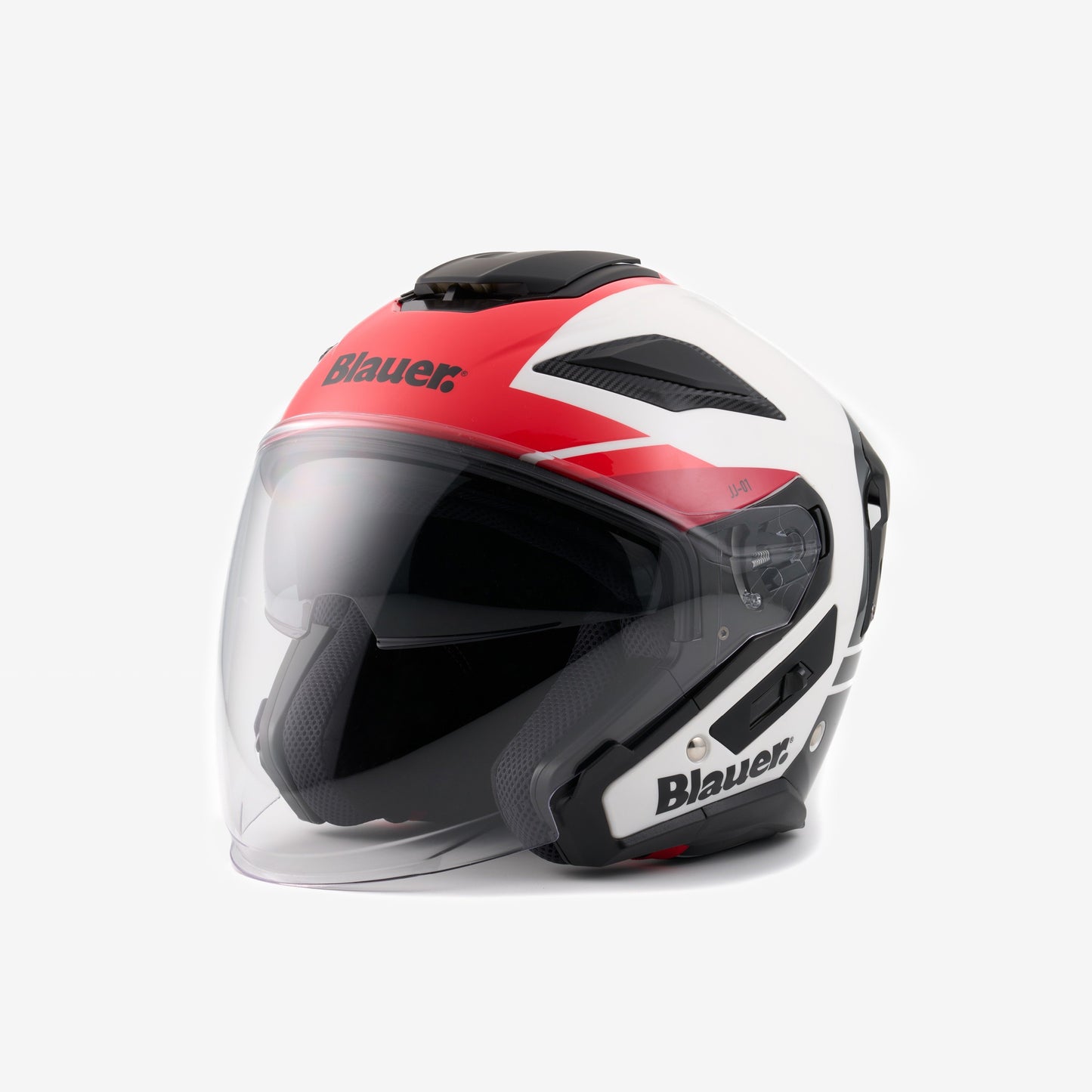 Casco BLAUER HT™ JET JJ01 ✈ ROJO, BLANCO&negro