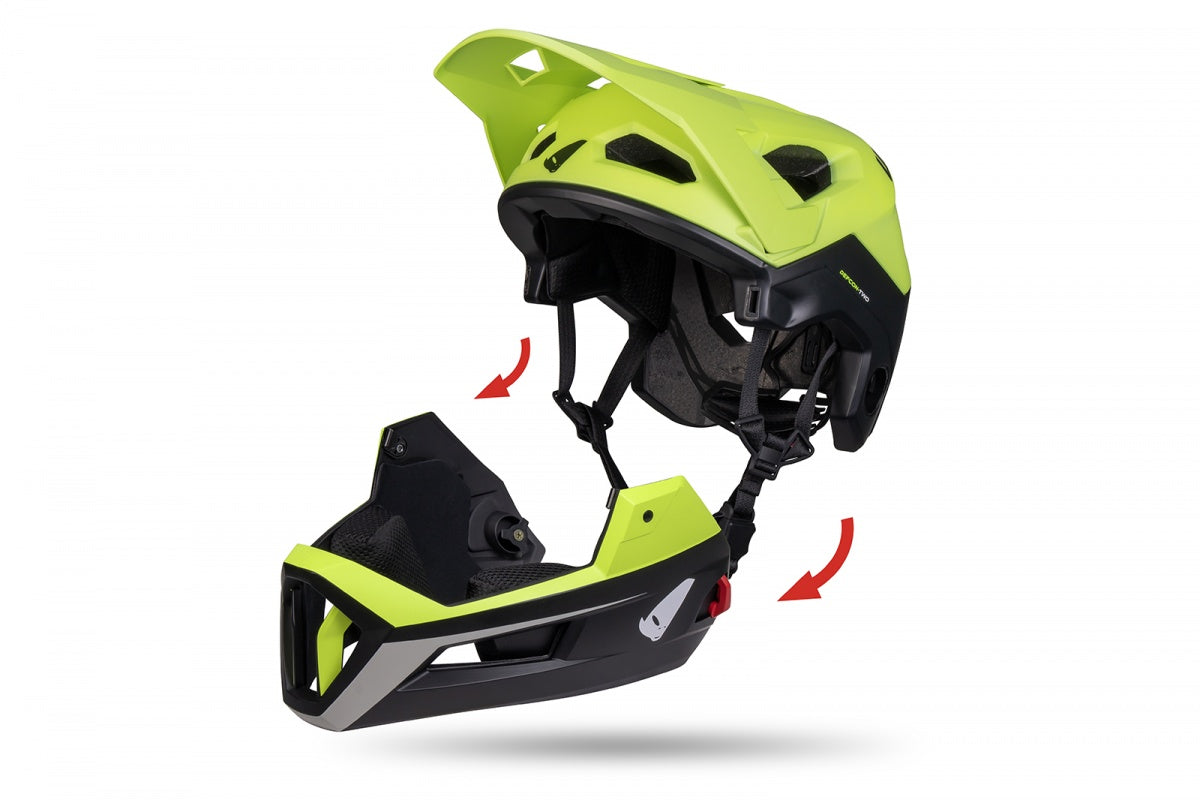 Casco modular de MTB UFOplast DEFCON-2™ 🚲 AMARILLO NEON