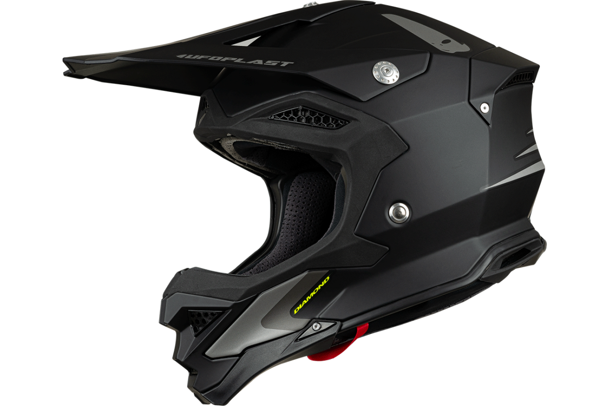 Casco de motocross UFOplast DIAMOND™ ♦ NEGROmatte