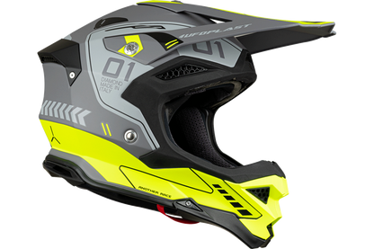 Casco de motocross UFOplast DIAMOND™ ♦ GRIS&FLUO