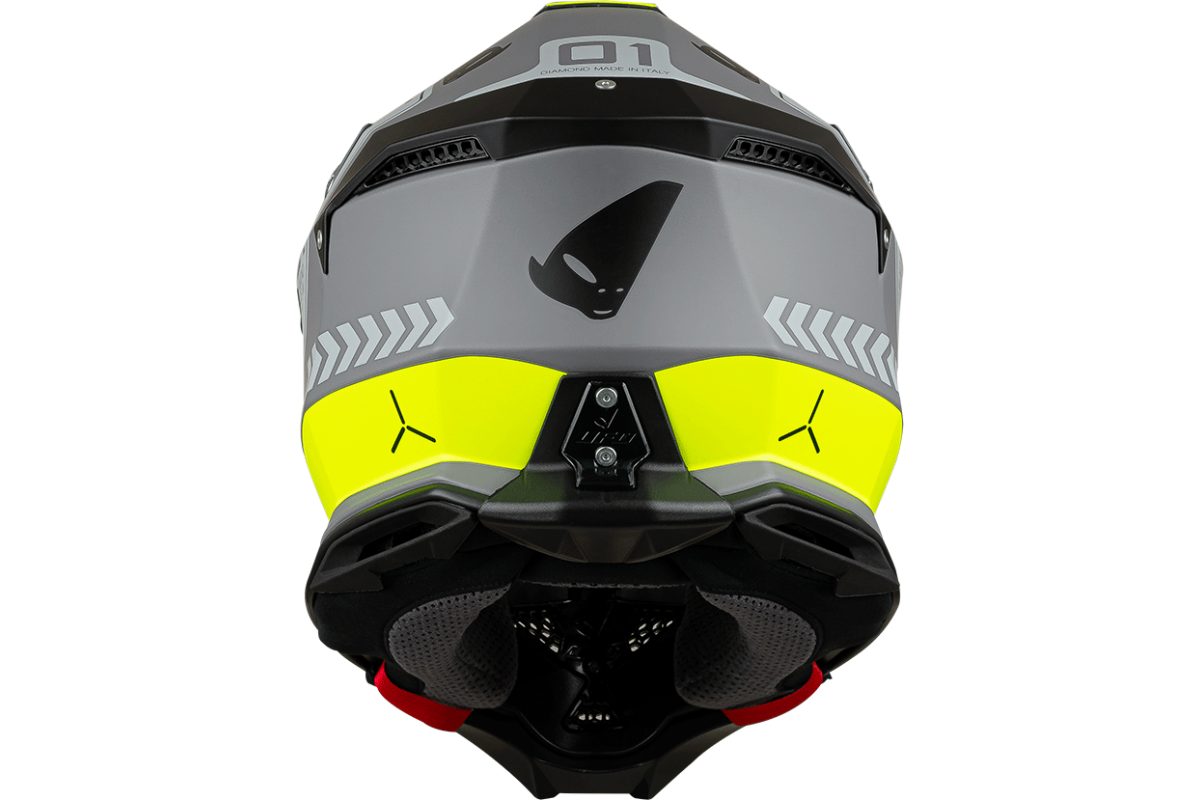 Casco de motocross UFOplast DIAMOND™ ♦ GRIS&FLUO