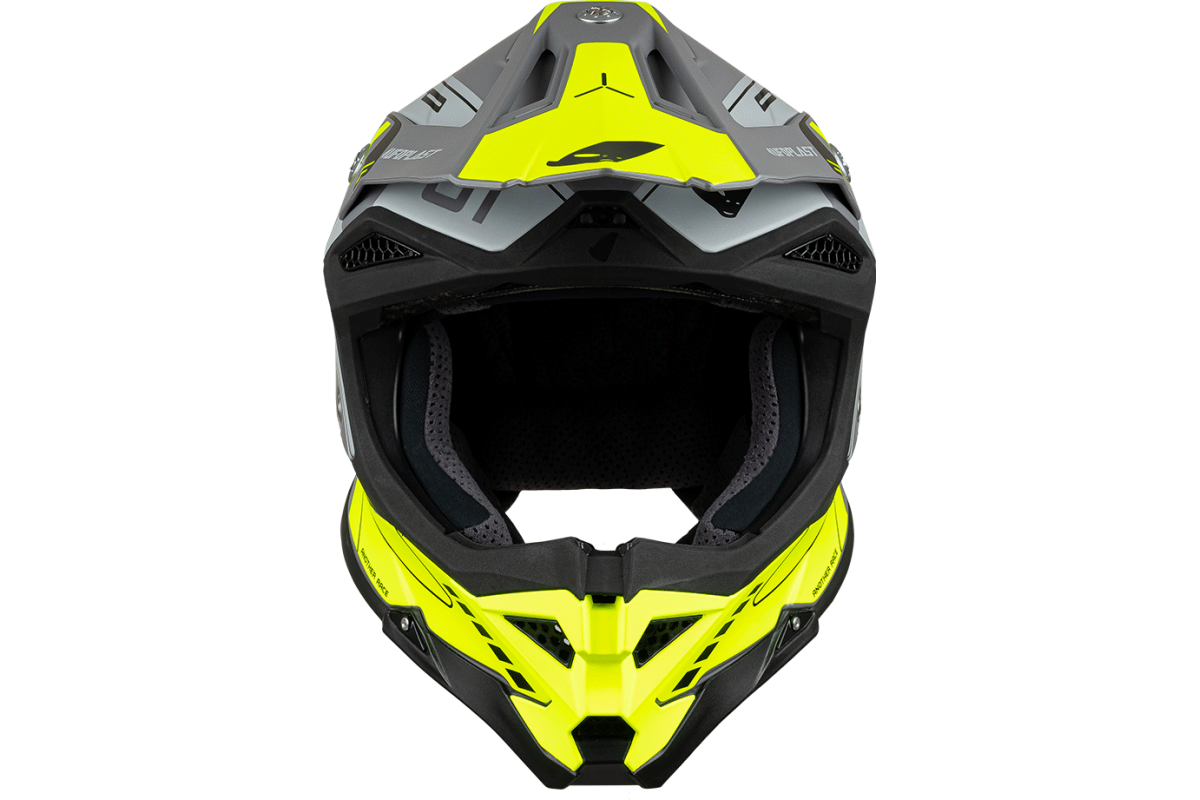 Casco de motocross UFOplast DIAMOND™ ♦ GRIS&FLUO