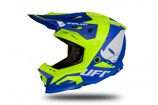 Casco de motocross UFOplast ECHUS™ ♘ AZUL&FLUO