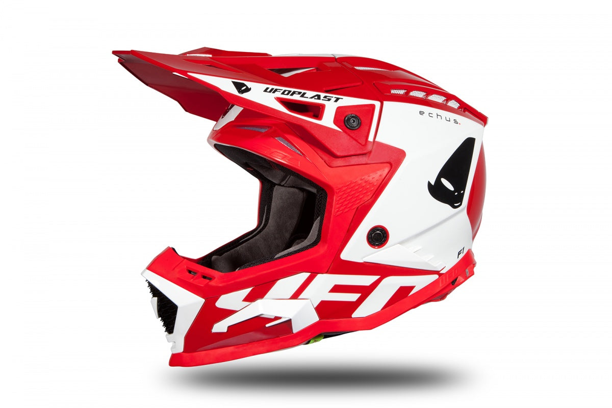 Casco de motocross UFOplast ECHUS™ ♘ ROJO&BLANCO