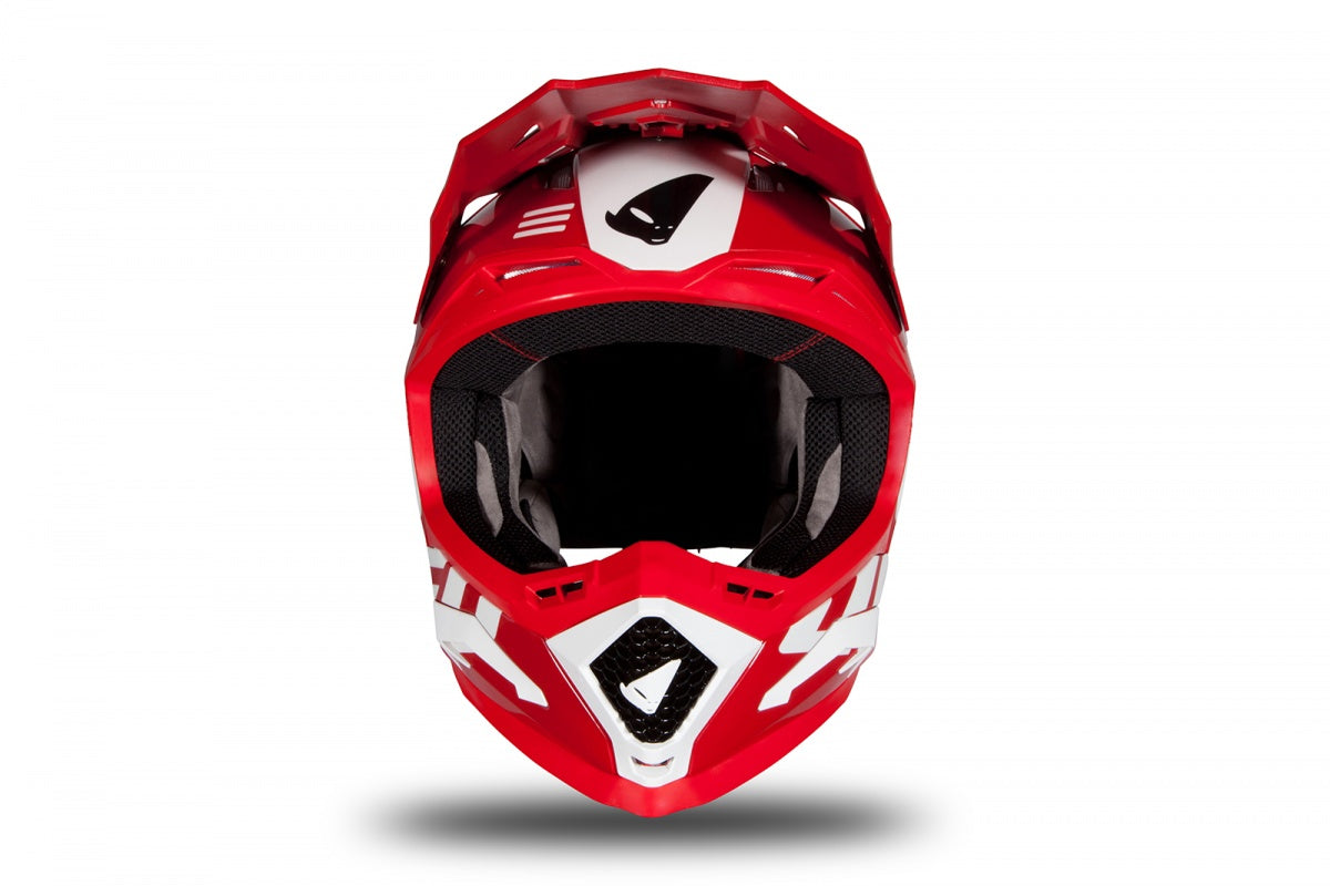 Casco de motocross UFOplast ECHUS™ ♘ ROJO&BLANCO