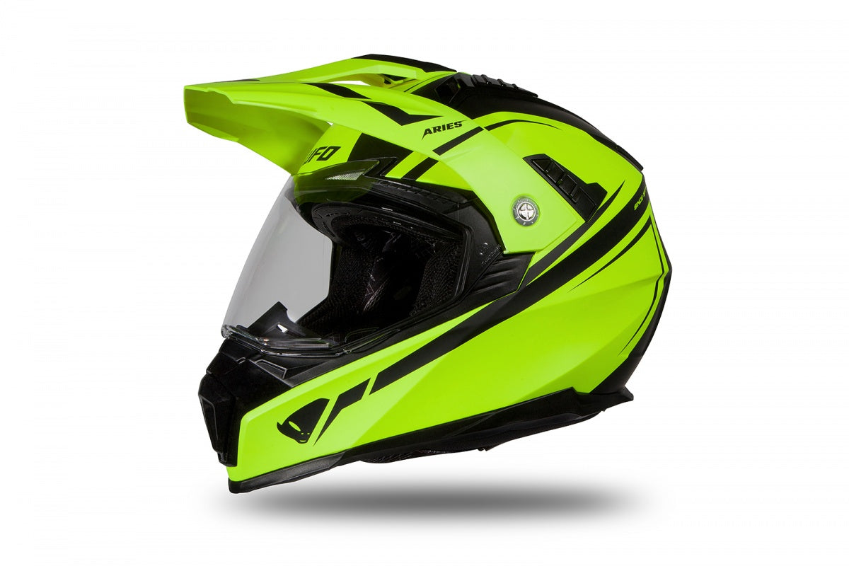 Casco de enduro UFOplast ARIES™ ♈︎ NEGRO&FLUO