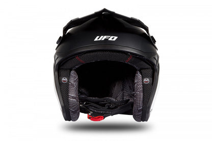 Casco abierto UFOplast SHERATAN™ ✈ BLANCO,NEGRO&FLUO