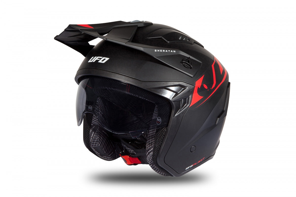 Casco abierto UFOplast SHERATAN™ ✈ NEGROmatte