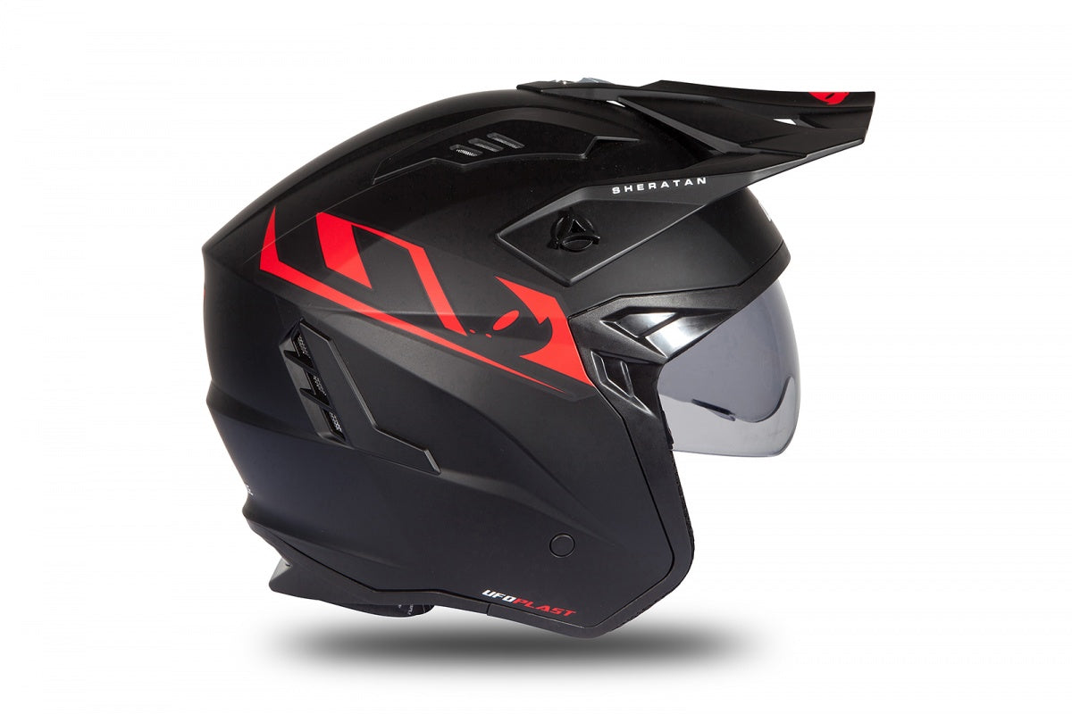 Casco abierto UFOplast SHERATAN™ ✈ NEGROmatte