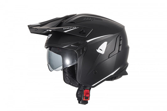 Casco abierto UFOplast SHERATAN™ ✈ NEGROmatte