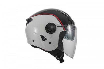 Casco abierto UFOplast Spirit Urban Jet™ § BLANCO&NEGRO