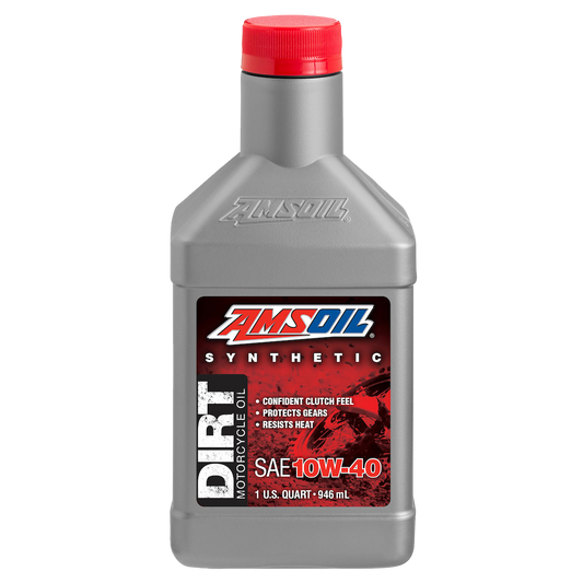 Aceite 100% sintético AMSOIL™ para motos especiales • DIRT 10W40 • 1qt.