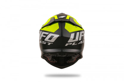 Casco de motocross UFOplast INTREPID™ ♠ NEGRO&FLUO